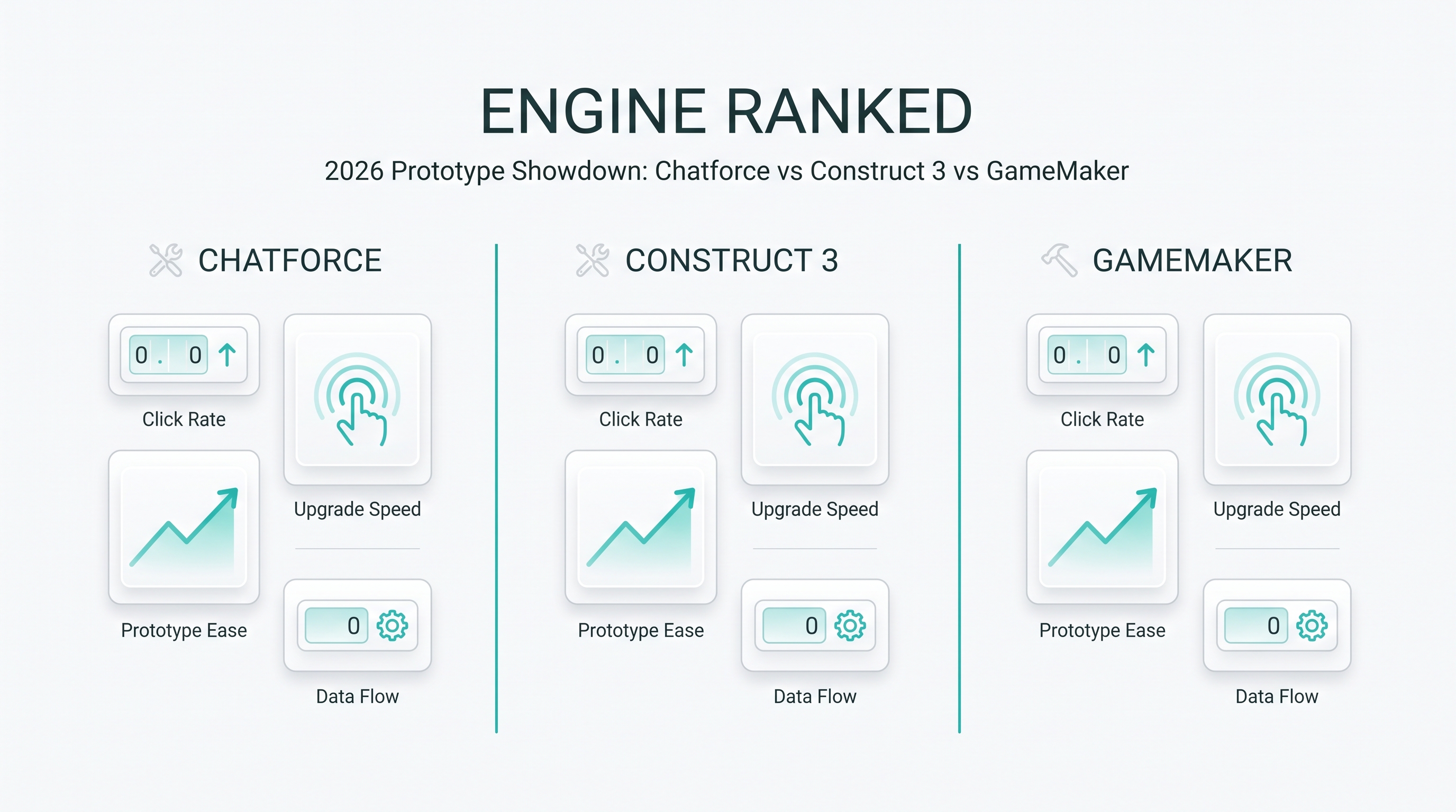 Chatforce vs Construct 3 vs GameMaker for Idle Clicker Prototypes in 2026: Which Tool Finds the Upgrade Loop Fastest?